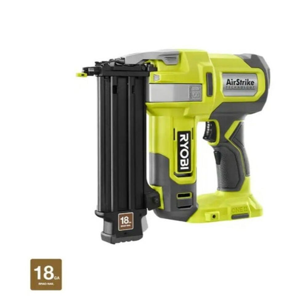 RYOBI ONE+ 18V Cordless 18-Gauge AirStrike Brad Nailer Power Tool (Bare Tool)